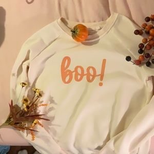 A Boo! Halloween sweatshirt size small women’s